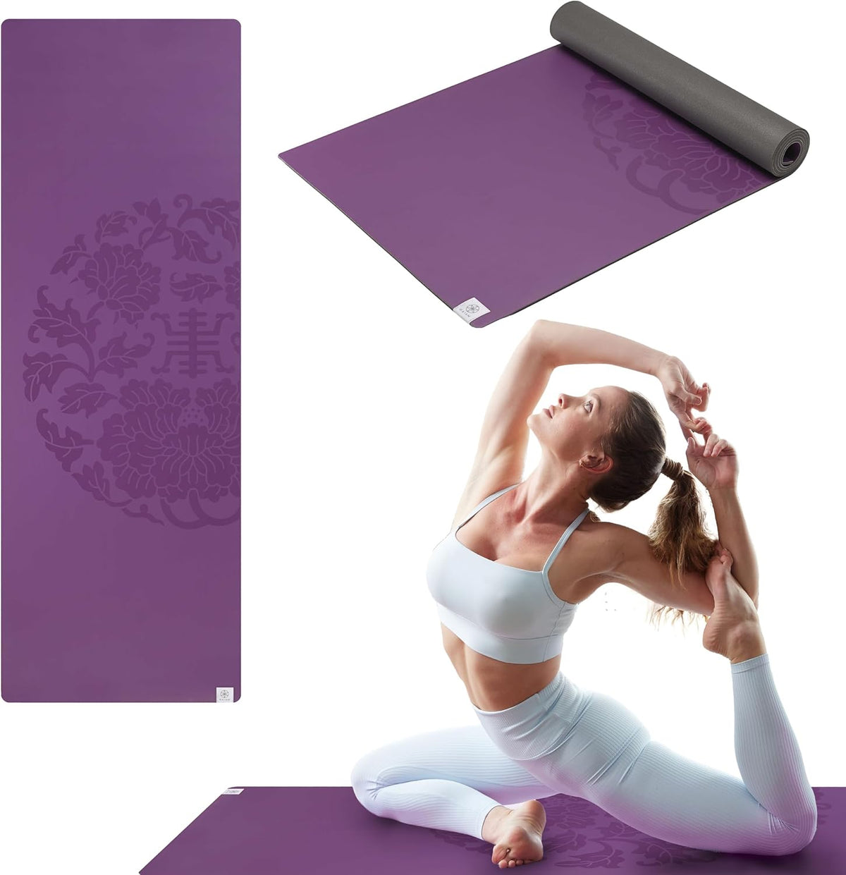 Dry-Grip Yoga Mat, Non-Slip, Hot Yoga