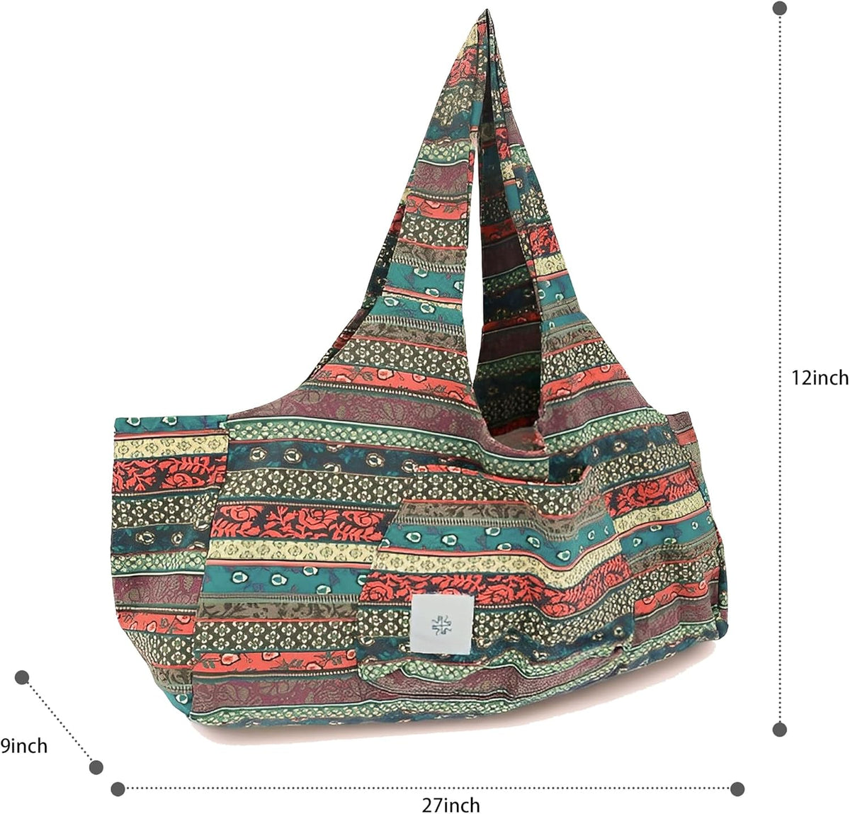 Boho-Style Extra Large Multi-Functional Yoga Mat Tote Bag, Durable and Versatile Carry-All for Yoga Essentials