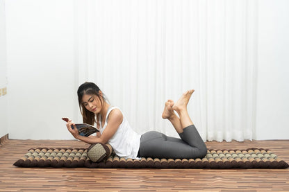 Yoga Bolster Pillow Bolster Pilates Size 23.5x6in | Premium Natural Kapok | Eco-friendly | Comfortable Long Pillow Support | Yoga Pillow, Yoga Exercise