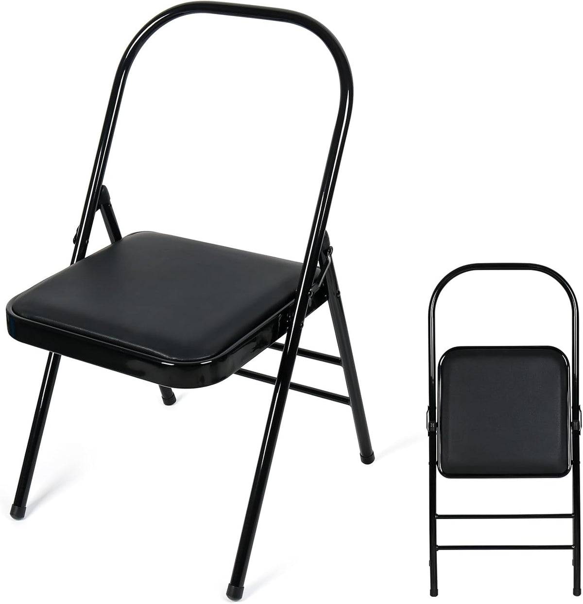INNOLIFE Yoga Auxiliary Chair - Backless, Relieve Neck & Back Pain, Abs & Core Training, Balance Handstand, Flexibility & Strength