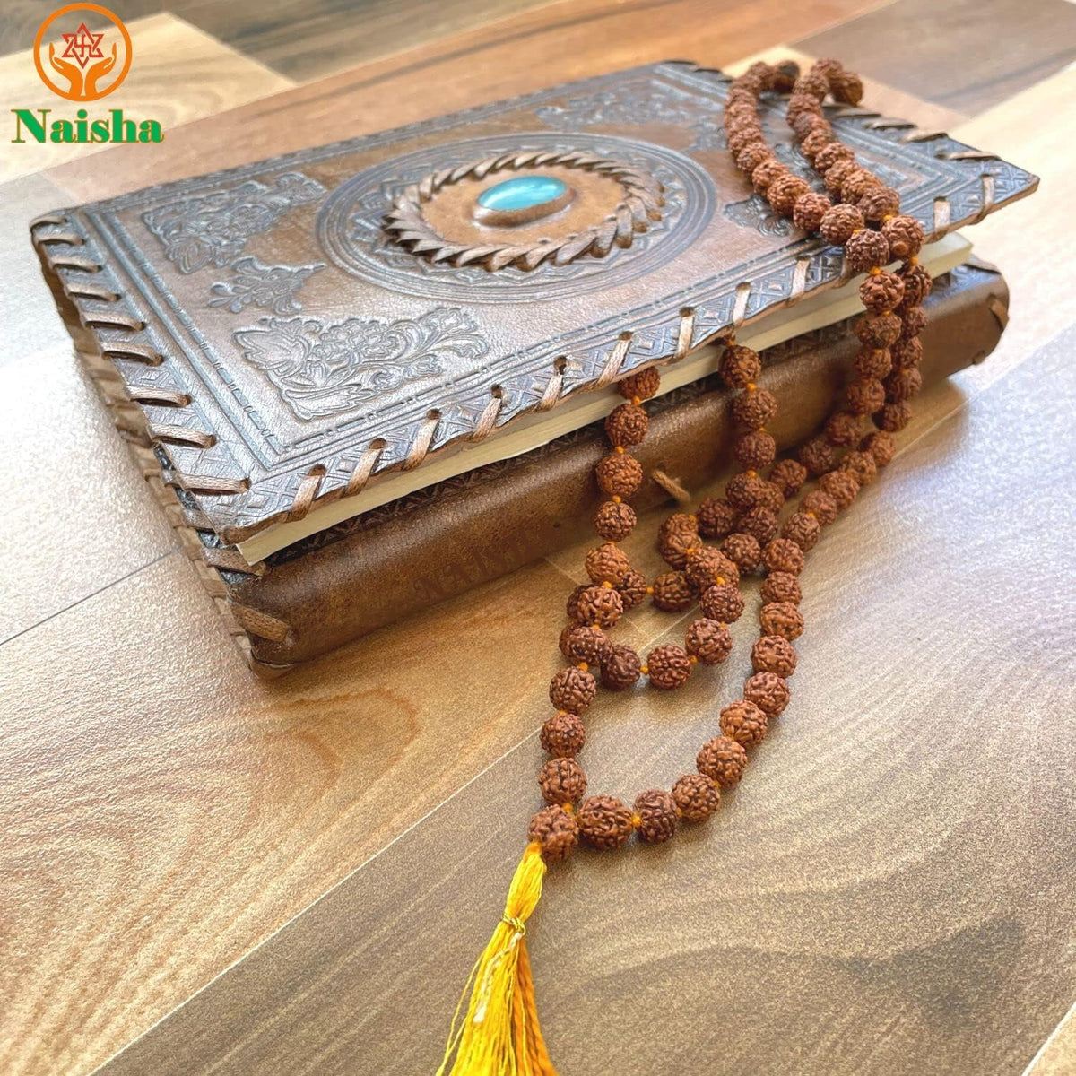 7mm Rudraksha Mala Necklace Prayer Beads Meditation Yoga Rosary