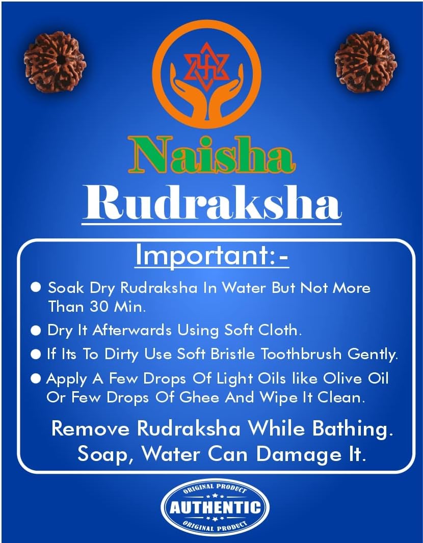 7mm Rudraksha Mala Necklace Prayer Beads Meditation Yoga Rosary