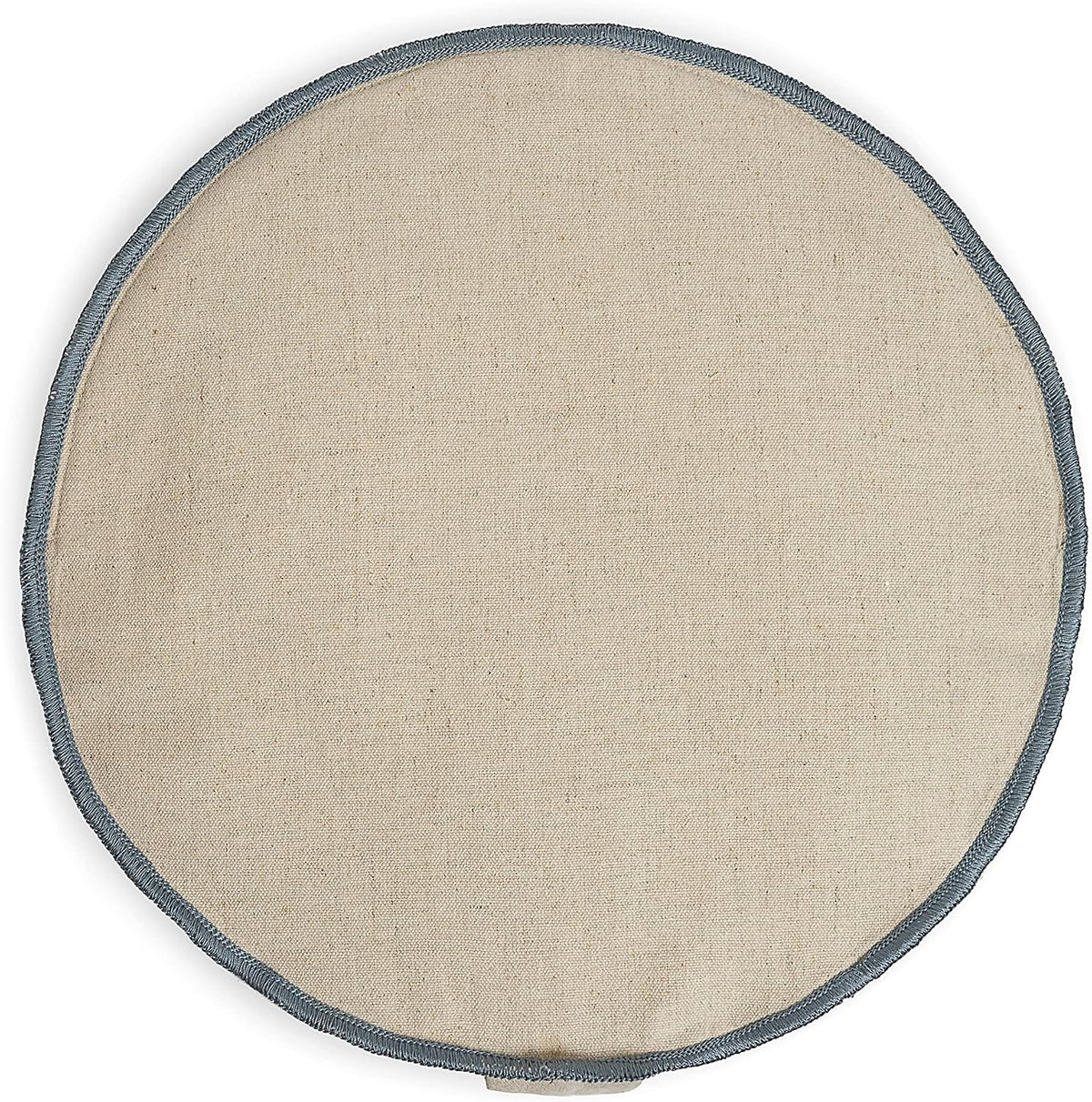 Round Organic Meditation Cushion Zafu - Buckwheat Meditation Pillow for Yoga and Mindfulness - Adjustable Height - Floor Cushion - GOTS Certified Cotton Washable Cover - 13x7 - dune