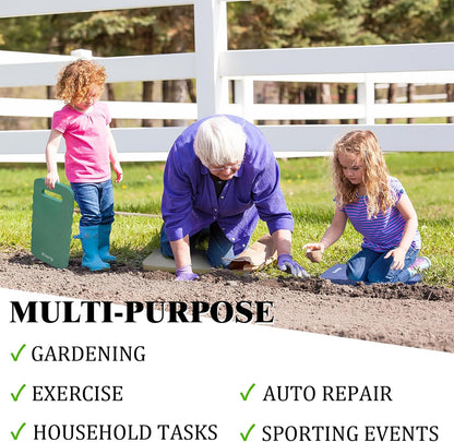 New Upgrade Garden Kneeling Pad 3 PCS, Extra Wider to 9 Inches, Thick Foam Kneeling Pad, Waterproof Knee Mat for Gardening, Cleaning, Yoga, and Auto Repair.16.5" x 9" x 0.8"