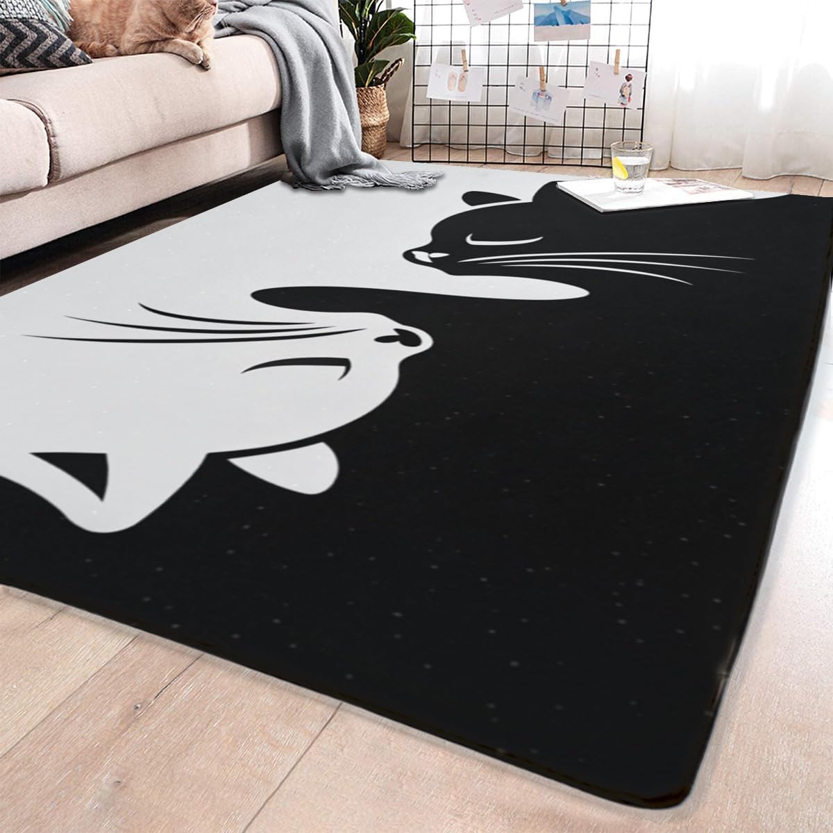 Butterfly Carpet Area Rug - Lovely Butterflies Printed Carpets for Kids Butterfly Theme Living Room Indoor Bedroom Decor Soft Polyester Yoga Mat 2'x3'