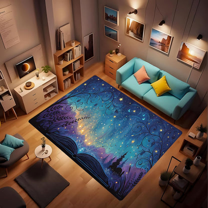 Butterfly Carpet Area Rug - Lovely Butterflies Printed Carpets for Kids Butterfly Theme Living Room Indoor Bedroom Decor Soft Polyester Yoga Mat 2'x3'