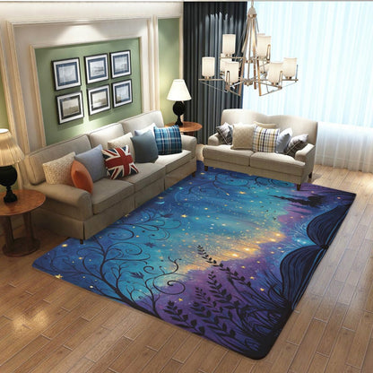 Butterfly Carpet Area Rug - Lovely Butterflies Printed Carpets for Kids Butterfly Theme Living Room Indoor Bedroom Decor Soft Polyester Yoga Mat 2'x3'
