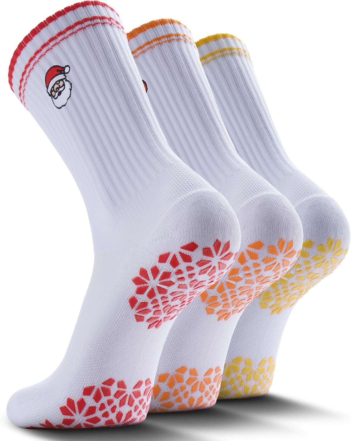Women Pilates Grip Socks, Crew Sticky Socks