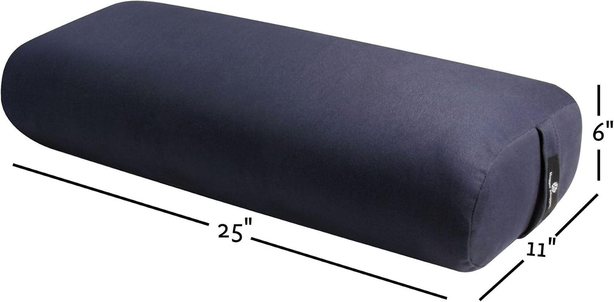 Standard Yoga Bolster - Firm, Supportive, Handmade, Durable