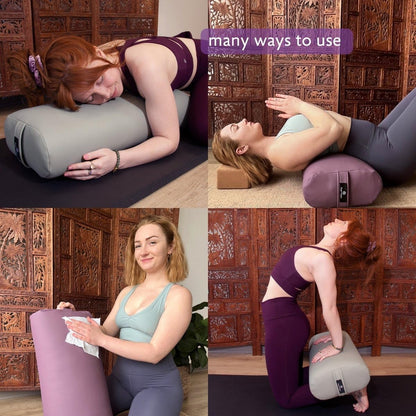 Standard Yoga Bolster - Firm, Supportive, Handmade, Durable