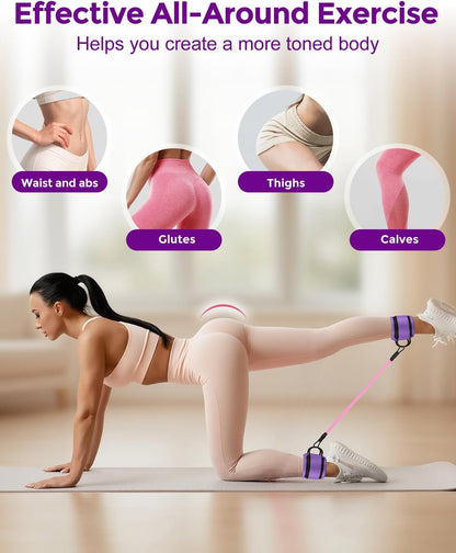 Home Pilates Essentials Kit for Women, Magic Circle Pilates Equipment Ring and Ball Set, Resistance Bands Workout Guide Video for 28 Day Pilates Challenge Starter Kit for Beginners