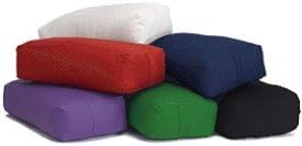 YogaAccessories Supportive Rectangular Cotton Yoga Bolster