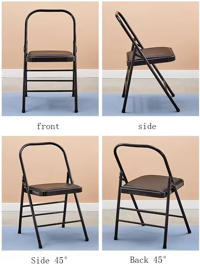 Yoga Chair, Pilates Chair,Yoga Inversion Chair,Backless Yoga Chair Props,Yoga Chair Iyengar,Black-31.5in