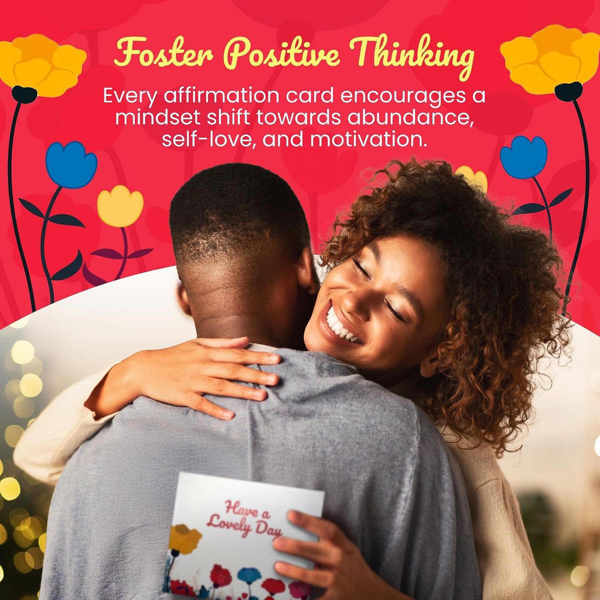 Positive Affirmation Cards for Mindfulness - 60 Motivational Cards