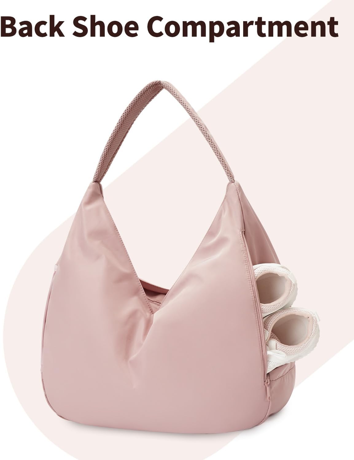 Ceneda Large Gym Bag for Women with Hidden Yoga Mat Holder & Shoe Compartment & Wet Pocket, Sports Duffle Bag for Travel