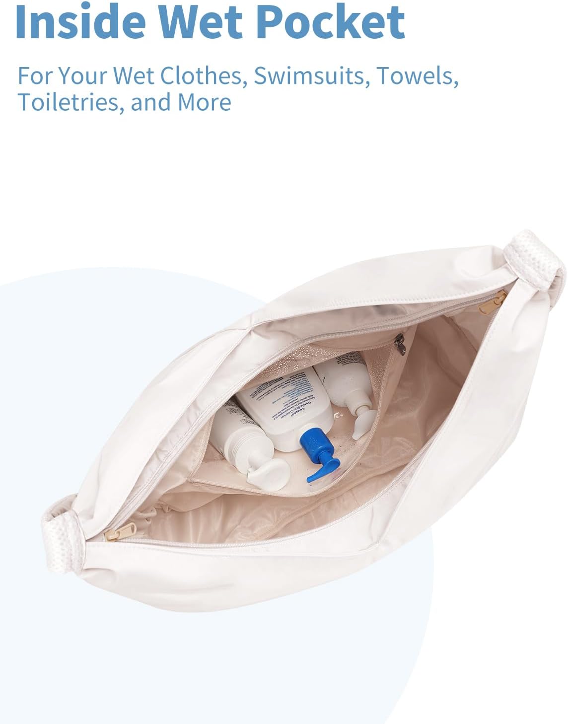 Ceneda Large Gym Bag for Women with Hidden Yoga Mat Holder & Shoe Compartment & Wet Pocket, Sports Duffle Bag for Travel