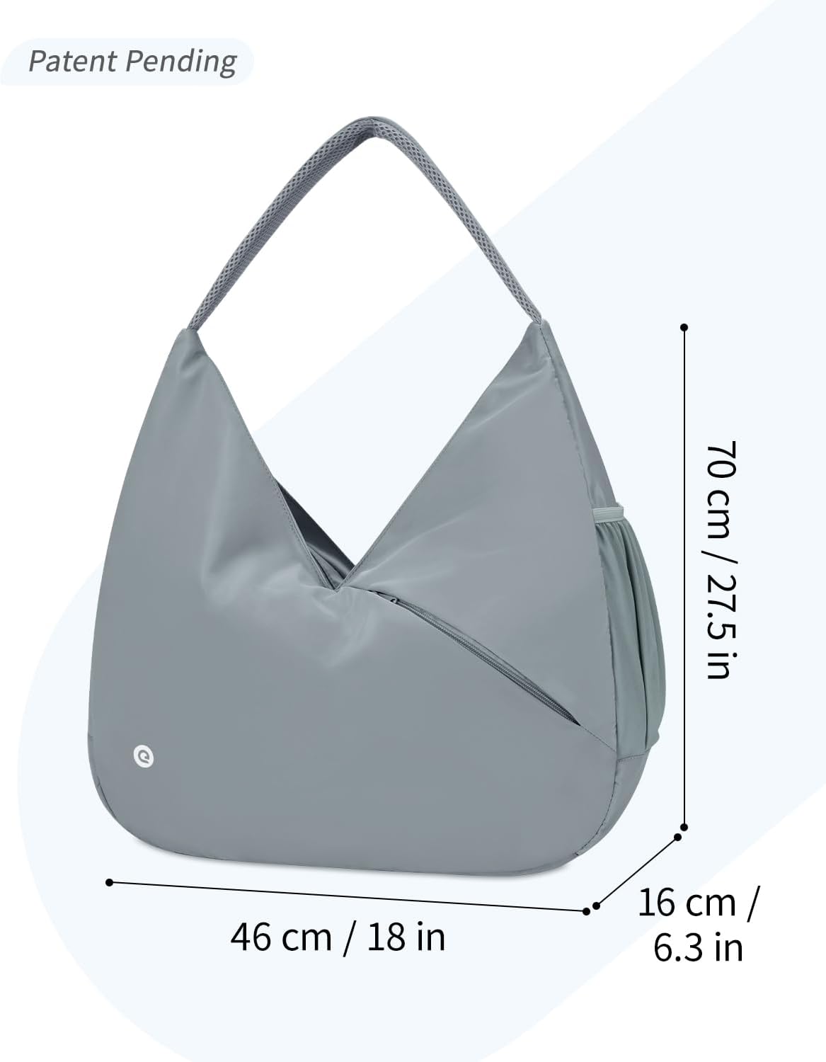 Ceneda Large Gym Bag for Women with Hidden Yoga Mat Holder & Shoe Compartment & Wet Pocket, Sports Duffle Bag for Travel
