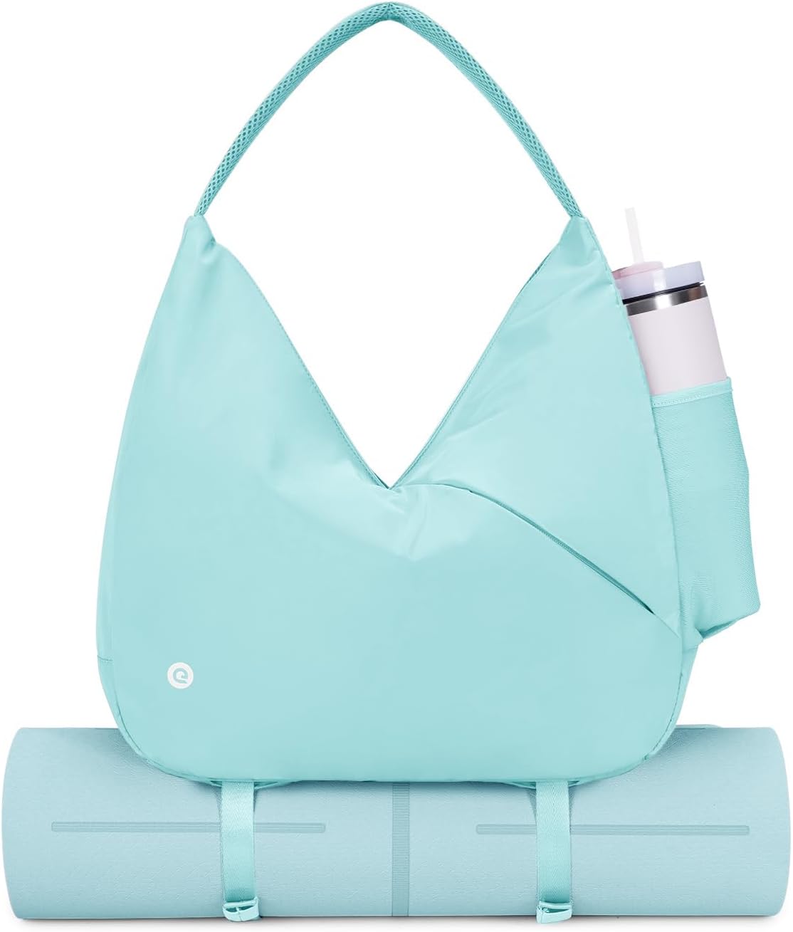 Ceneda Large Gym Bag for Women with Hidden Yoga Mat Holder & Shoe Compartment & Wet Pocket, Sports Duffle Bag for Travel