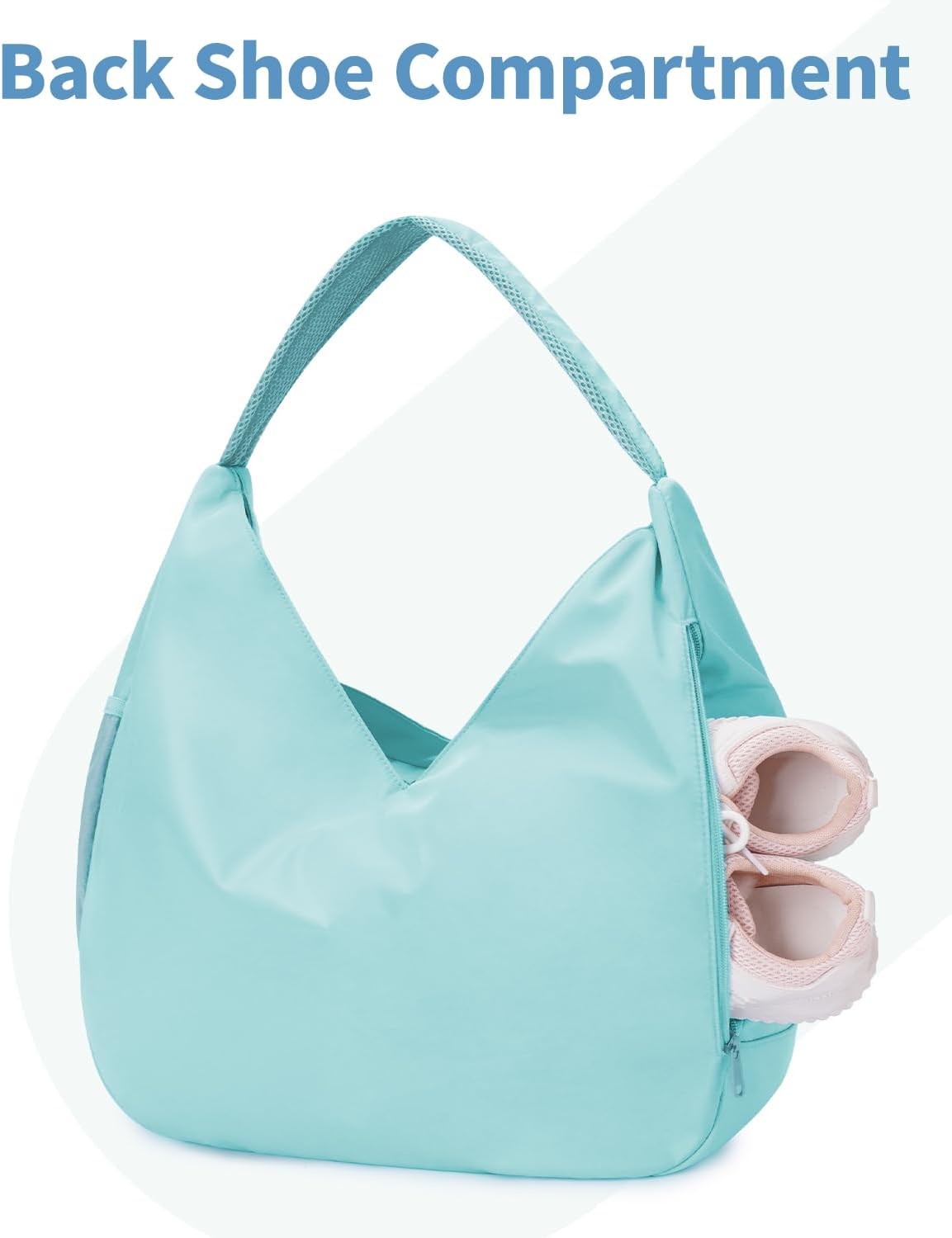 Ceneda Large Gym Bag for Women with Hidden Yoga Mat Holder & Shoe Compartment & Wet Pocket, Sports Duffle Bag for Travel