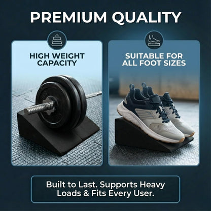 Squat Wedge Blocks for Heels Elevated Squats – Slant Board for Ankle Mobility, Calf Stretching, Deep Squat Support – Weightlifting & Physical Therapy