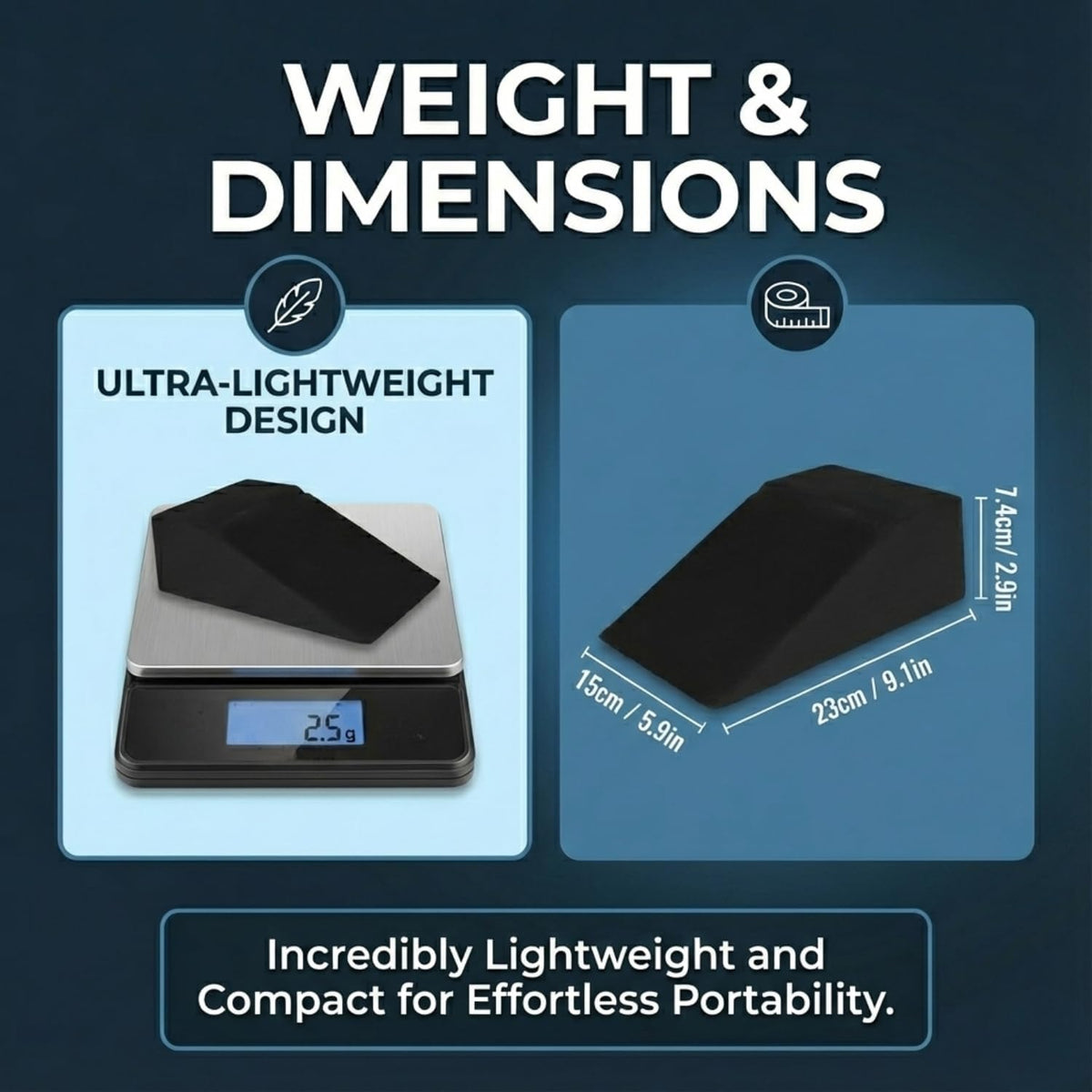 Squat Wedge Blocks for Heels Elevated Squats – Slant Board for Ankle Mobility, Calf Stretching, Deep Squat Support – Weightlifting & Physical Therapy