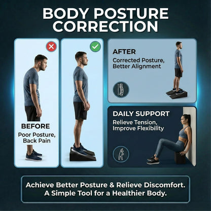 Squat Wedge Blocks for Heels Elevated Squats – Slant Board for Ankle Mobility, Calf Stretching, Deep Squat Support – Weightlifting & Physical Therapy