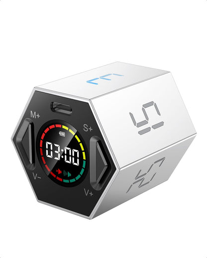 Ticktime T6 Pomodoro Timer Cube for Focus, Study, Work, Task, ADHD, Kitchen