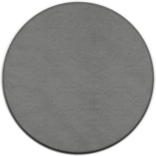 Machine Washable Modern Round Area Rug, Room Sofa Yoga Soft Round Carpet, Home Decor Non Slip Kitchen Office Circle Rug Grey, 24inch