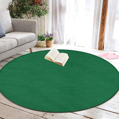 Machine Washable Modern Round Area Rug, Room Sofa Yoga Soft Round Carpet, Home Decor Non Slip Kitchen Office Circle Rug Grey, 24inch