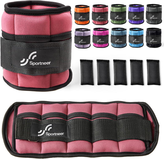 Adjustable Ankle and Wrist Weights for Women Pair of 4lb/13lb