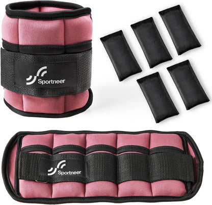 Adjustable Ankle and Wrist Weights for Women Pair of 4lb/13lb