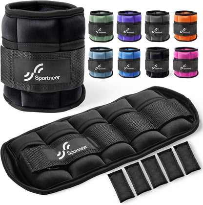 Adjustable Ankle and Wrist Weights for Women Pair of 4lb/13lb