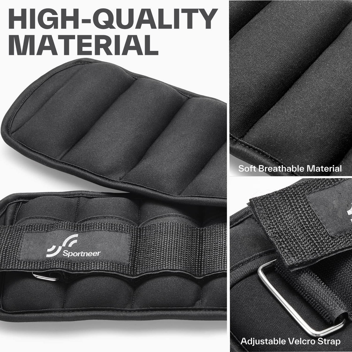 Adjustable Ankle and Wrist Weights for Women Pair of 4lb/13lb