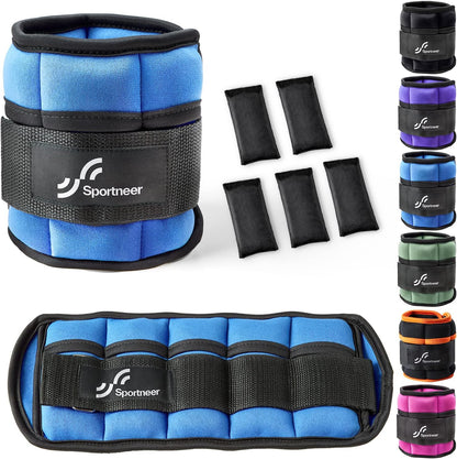 Adjustable Ankle and Wrist Weights for Women Pair of 4lb/13lb