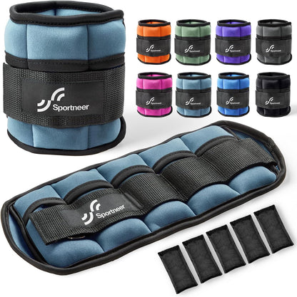 Adjustable Ankle and Wrist Weights for Women Pair of 4lb/13lb