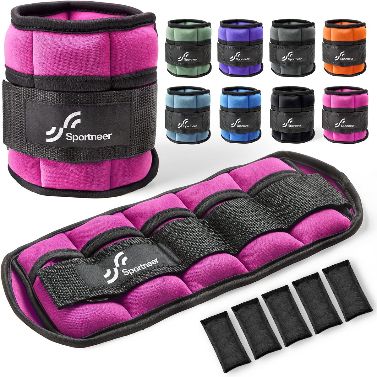 Adjustable Ankle and Wrist Weights for Women Pair of 4lb/13lb