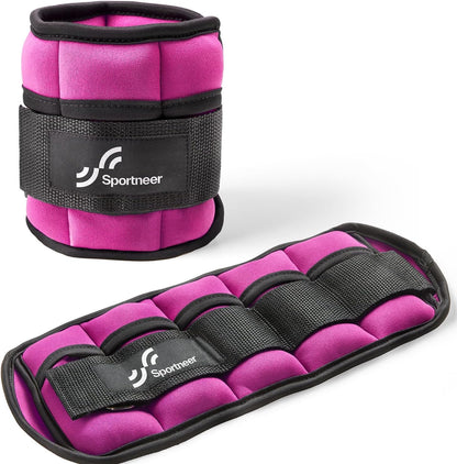 Adjustable Ankle and Wrist Weights for Women Pair of 4lb/13lb