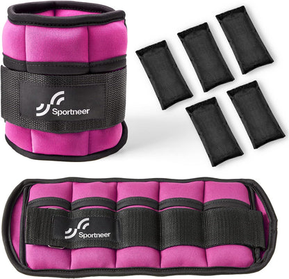 Adjustable Ankle and Wrist Weights for Women Pair of 4lb/13lb