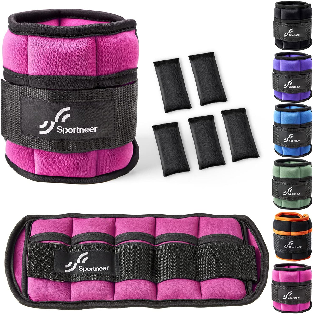 Adjustable Ankle and Wrist Weights for Women Pair of 4lb/13lb