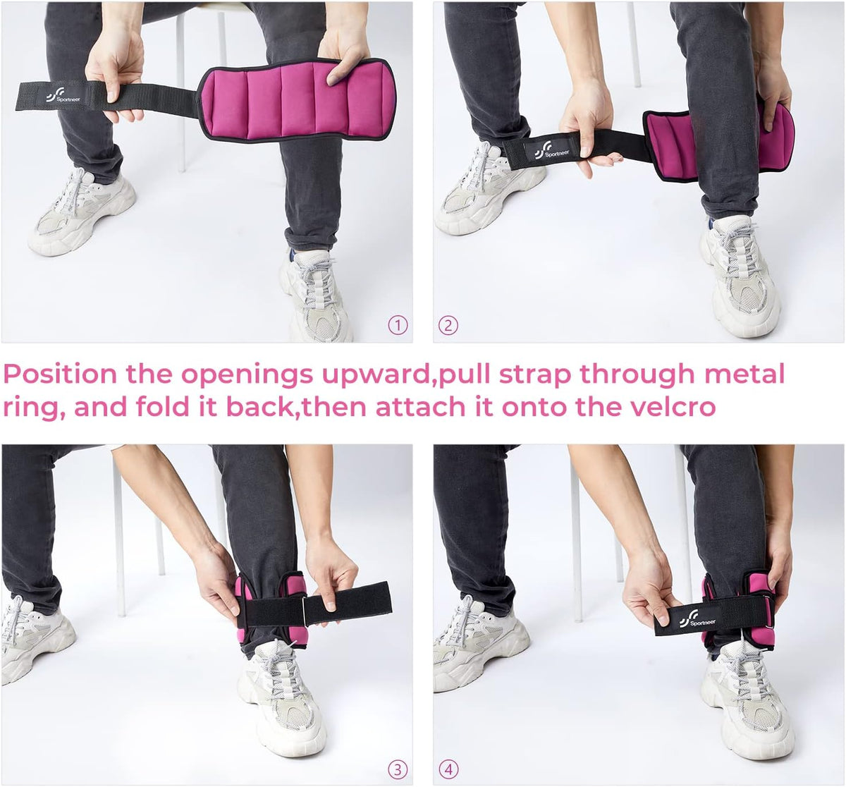 Adjustable Ankle and Wrist Weights for Women Pair of 4lb/13lb