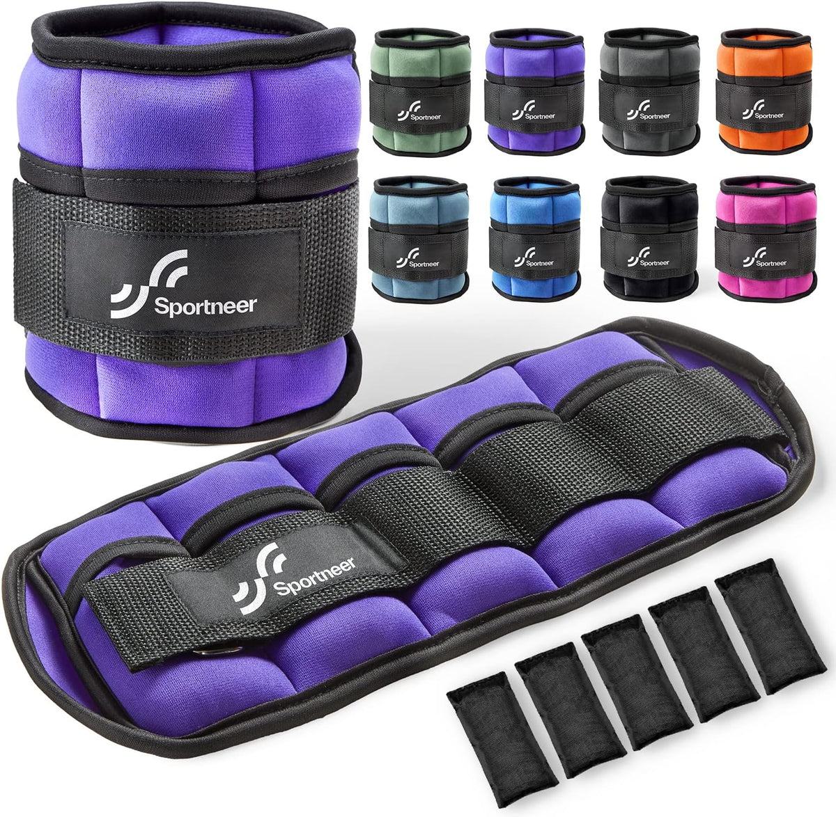 Adjustable Ankle and Wrist Weights for Women Pair of 4lb/13lb