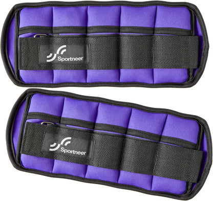 Adjustable Ankle and Wrist Weights for Women Pair of 4lb/13lb