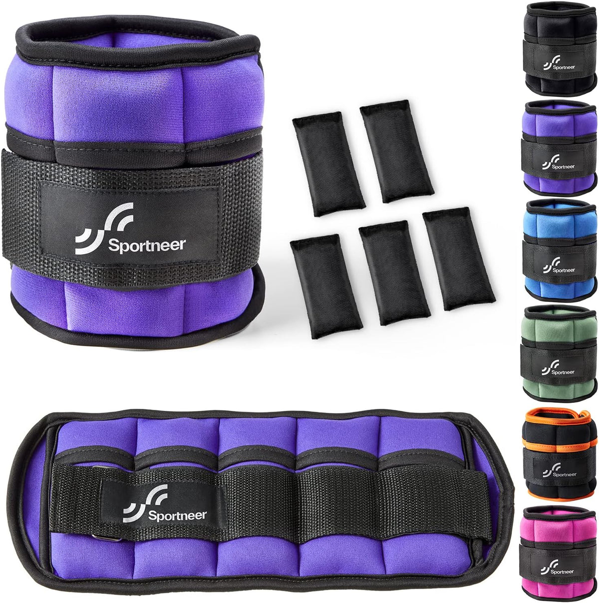 Adjustable Ankle and Wrist Weights for Women Pair of 4lb/13lb