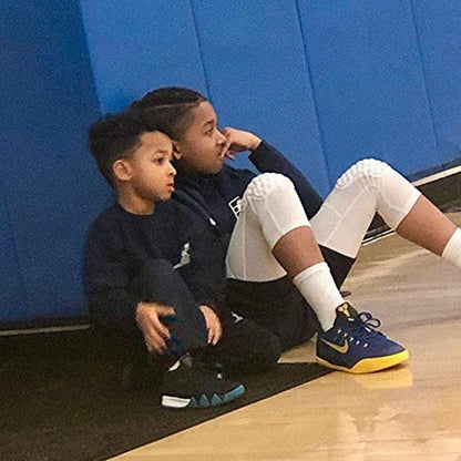 Basketball Leggings with Knee Pads for Kids Youth 3/4