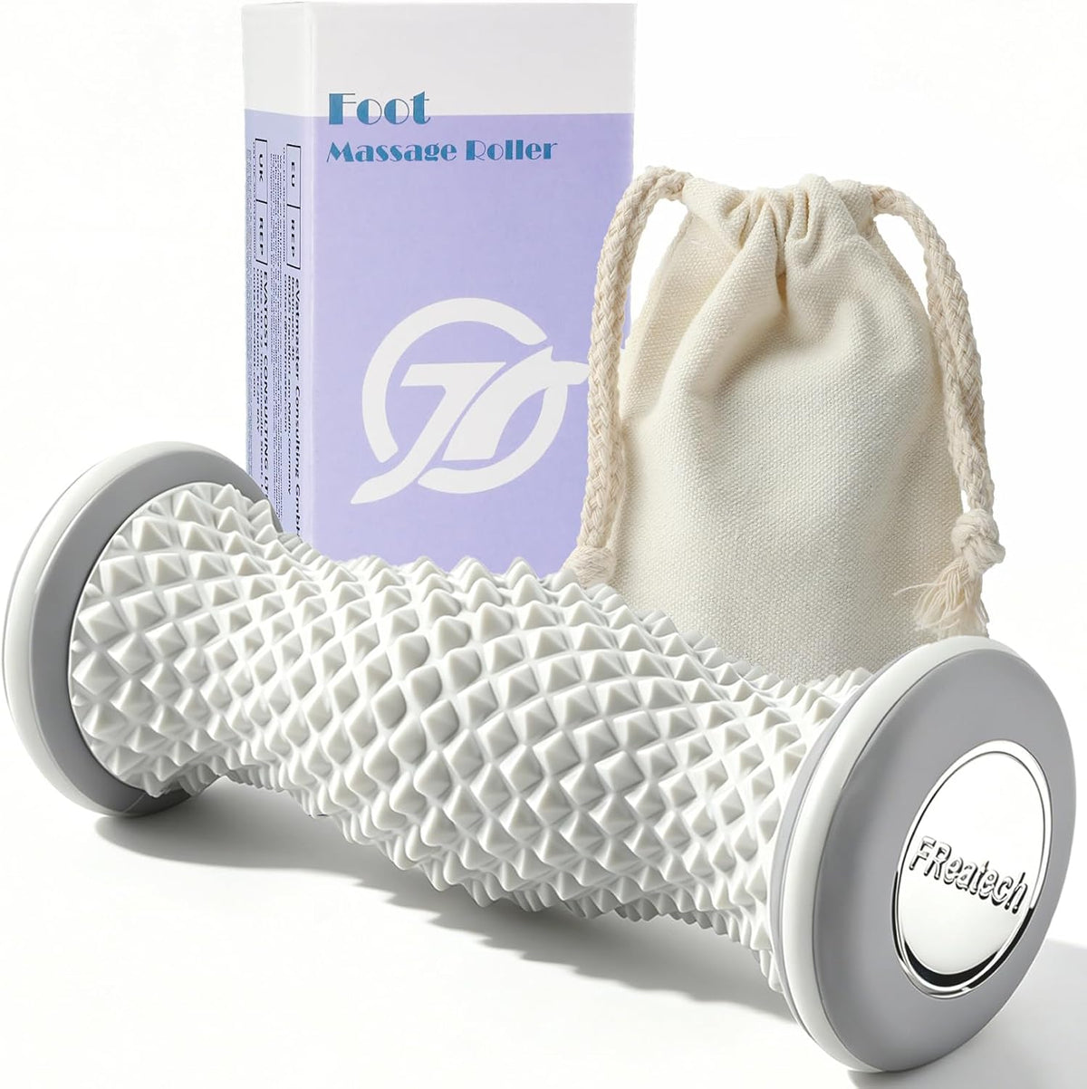 Foot Massager Roller with 459 Spiky Massage Points, Durable PP Material, Plantar Fasciitis Relief, Deep Massage for Heel & Arch Pain, Reflexology Acupressure Tool for Muscle Relaxation