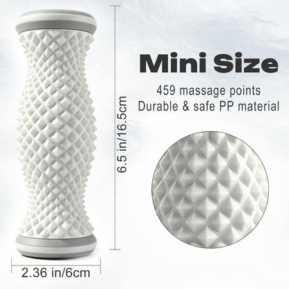 Foot Massager Roller with 459 Spiky Massage Points, Durable PP Material, Plantar Fasciitis Relief, Deep Massage for Heel & Arch Pain, Reflexology Acupressure Tool for Muscle Relaxation