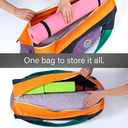 Yoga Bags and Carriers Fits All Your Stuff, Extra Large Yoga Mat Bag Full Zip Yoga Mat Bag with 3 Zipper pockets