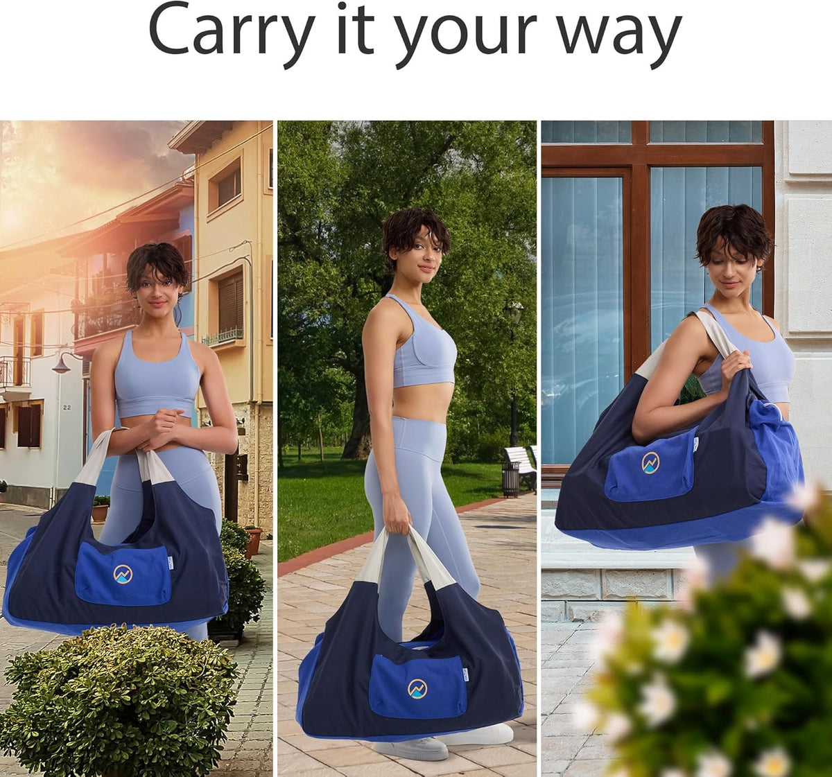 Yoga Bags and Carriers Fits All Your Stuff, Extra Large Yoga Mat Bag Full Zip Yoga Mat Bag with 3 Zipper pockets