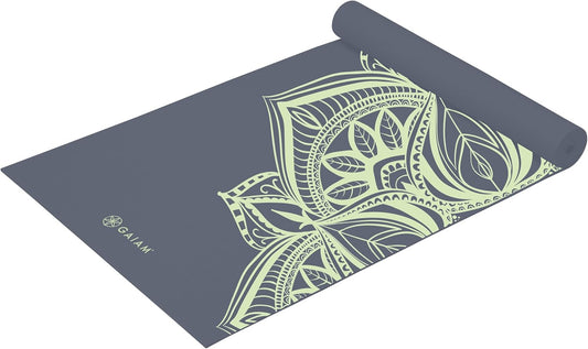 Yoga Mat - Premium 5mm Print Thick Non Slip Exercise & Fitness Mat for All Types of Yoga, Pilates & Floor Workouts (68" x 24" x 5mm)