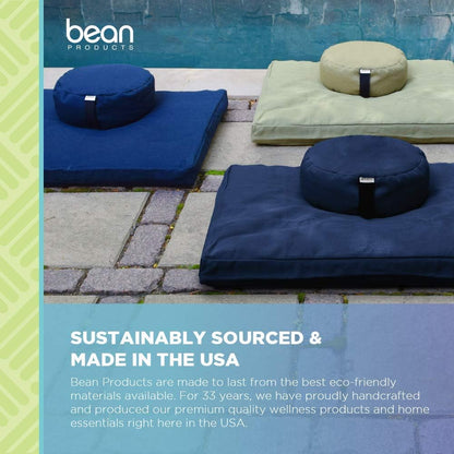 Zabuton Meditation Cushion, Cotton Filled Pillow - Black